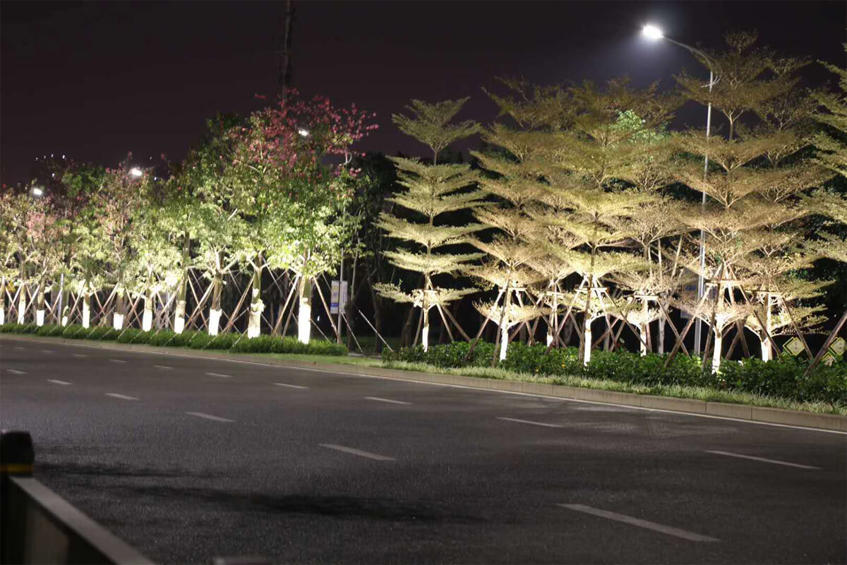 照树灯射树瓦楞灯环形拼接式抱树灯12W链形射树灯抱柱灯LED抱树灯-阿里巴巴
